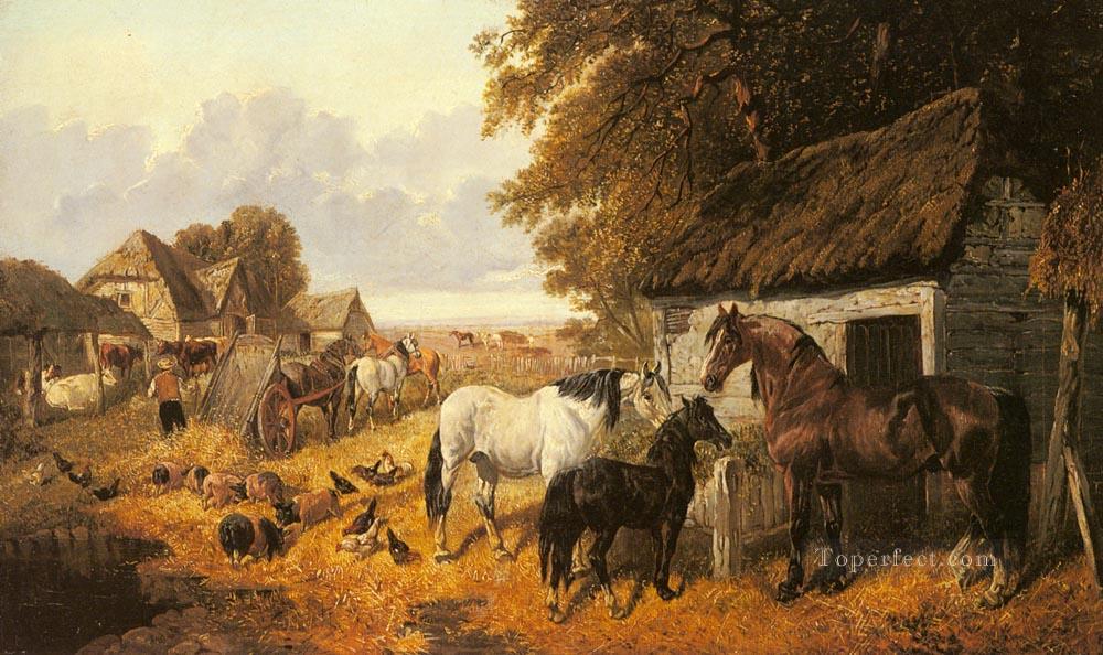 Trayendo el caballo Hay John Frederick Herring Jr Pintura al óleo